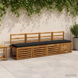  Jastučić za klupu - 1 dio VUGHT 100% poliester Crna | shoptok.hr