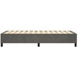  Okvir za krevet s oprugom tamnosivi 90x190 cm baršunasti | shoptok.hr