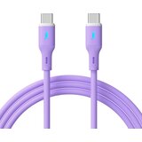 INF 66W USB-C na USB-C kabel za hitro polnjenje - silikon, 100 cm Purple, (5000276916) | Shoptok.si