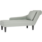  Počivaljka od baršun s jastukom i rukonaslonom svijetlosiva | shoptok.hr