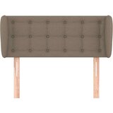  Vzglavje z ušesi taupe 83x23x78/88 cm blago, (20933963) | Shoptok.si