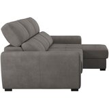 CARRYHOME KOTNA SEDEŽNA GARNITURA, mikrovlakna sivorjava | Shoptok.si