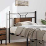  Zamjensko uzglavlje smeđa boja hrasta 75 cm konstruirano drvo i čelik | shoptok.hr