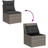 vidaXL 6-dijelni set vrtnih sofa od poliratana s jastucima sivi | shoptok.hr