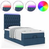 Otomanski krevet s madracem i LED plavi 100x200 cm tkanine | shoptok.hr