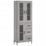 Maison Chic Visoka Komoda - Predalnik siva sonoma 69,5x34x180 cm inženirski les, (21722396) | Shoptok.si