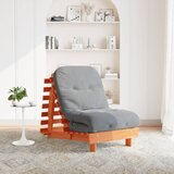 vidaXL Futon z ležiščem voščeno rjava 70x206x11 cm trdna borovina | Shoptok.si