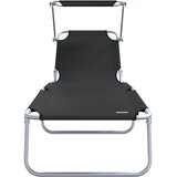 Ležaljka 2 pcs Crna 58 x 188 x 77cm Poliester | shoptok.hr
