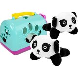 Plišana panda u transportnom koferu - tirkizni kofer Cene