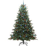 vidaXL Umestno božično drevo Zelena 240 cm PVC, kovina in plastika | Shoptok.si