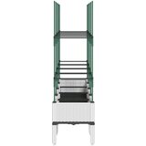  Cvetlično korito z oporno mrežo belo 160x40x142,5 cm PP | Shoptok.si