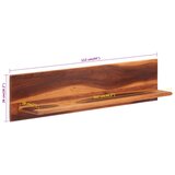  Zidne police 2 kom 112 x 20 x 26 cm od masivnog bagremovog drva | Eponuda.com
