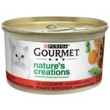 Gourmet Nature's creation s govedinom, začinjen graškom i mrkvom, 85 g - KRATAK ROK | shoptok.hr