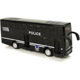  Crni dvokatni policijski autobus na povlačenje sa zvukom - crni | shoptok.hr