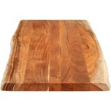 Stolna ploča 140x60x3,8 cm pravokutna bagremovo drvo živi rub | shoptok.hr