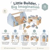 Ginger Home dečija drvena kutija za alat, mini radionica sa 22 dela, plava ( W03D286 ) | Eponuda.com