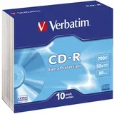 700/80 52X SLIM EXTRA PROTECTION PK10 VERBATIM 43415