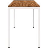  Stol za bar u vrtu Prirodna i bijela 196 x 80,5 x 105 cm | shoptok.hr