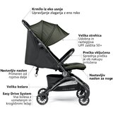 Peg Perego Lahek voziček Volo True Black 🚿 | Shoptok.si