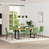Furnova Jedilni stoli 6 kosov svetlo zelen žamet, (21929505) | Shoptok.si