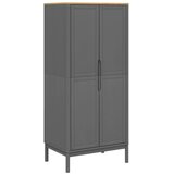  Ormar FLORO sivi 77 x 53 x 171 cm od masivne borovine | Shoptok.si