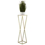 Stalak za cveće LOFT 100x24 cm zlatna/bela