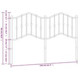  Metalno zamjensko uzglavlje crno 150 cm | shoptok.hr