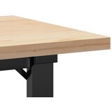  Stolić za kavu O-oblika 110x40x45,5 cm od borovine i čelik | shoptok.hr