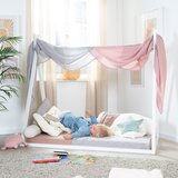 Roba bela otroška postelja v obliki hiške 70x140 cm montessori – | Shoptok.si