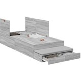  Okvir kreveta za pohranu Sivi sonoma Konstruirano drvo 75 x 190 cm | shoptok.hr