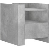 Maison Chic Nočna omarica - Nočna miza betonsko siva 45x50x50 cm inženirski les, (21690594) | Shoptok.si