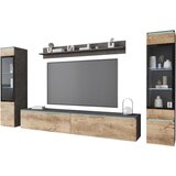 XXXL Dnevni Regal Vera I, Antracit, Barva Kostanja, Z Osvetlitvijo | Shoptok.si