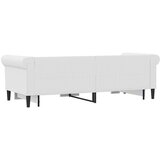  Dnevni krevet na razvlačenje bijeli 90 x 200 cm od umjetne kože | shoptok.hr