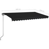 Tenda na ručno uvlačenje 400 x 350 cm antracit | Eponuda.ba