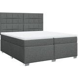  The Living Store Box spring postelja z vzmetnico temno siva 200x200 cm blago - Box Spring Postelja, (21496832) | Shoptok.si