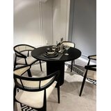 Hanah home trpezarijski sto i stolice moon black white | ePonuda.com