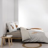 Douceur d intérieur Bela/bež bombažna posteljnina za zakonsko posteljo/podaljšana 240x220 cm Natacha – | Shoptok.si
