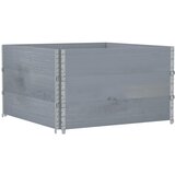  Vrtna sadilica siva 100x100 cm od masivne borovine | shoptok.hr
