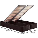 Hanah home bračni krevet ela double black (140 x 190)