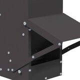  Hranilica za piliće Crna 13 x 12 x 51 cm Hladno valjani čelik | shoptok.hr
