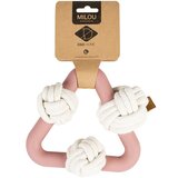 Duvo igračka za pse gumena milou rosewood dog toy, roze Cene