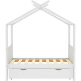  Okvir za dječji krevet s ladicom bijeli 70 x 140 cm od borovine | shoptok.hr