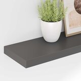  Plutajuće zidne police 4 kom sjajne sive 90 x 23,5 x 3,8 cm MDF | Eponuda.ba