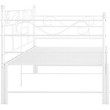  Izvlečni posteljni okvir bel iz kovine 90x200 cm, (20606337) | Shoptok.si