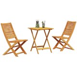  Sklopivi bistro set 3 kom. Smeđa Čvrsto drvo akacije | shoptok.hr