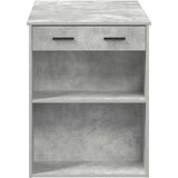vidaXL Pisalna miza s predalom in polico betonsko siva 102x62x77,5 cm | Shoptok.si