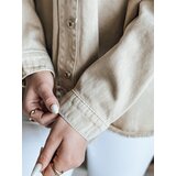 DStreet Kurtka damska jeansowa oversize JUSTDEM beżowa | shoptok.hr