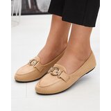 Resti Eco-suede beige moccasins Brussi - Footwear | Shoptok.si