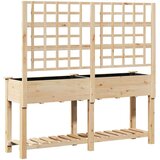 Vrtna saksija Bež 161 x 46 x 152,5 cm Čvrsto drvo jele | Eponuda.ba