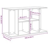  Stalak za akvarij crni hrast 100x40x60 cm inženjerski drvo | shoptok.hr